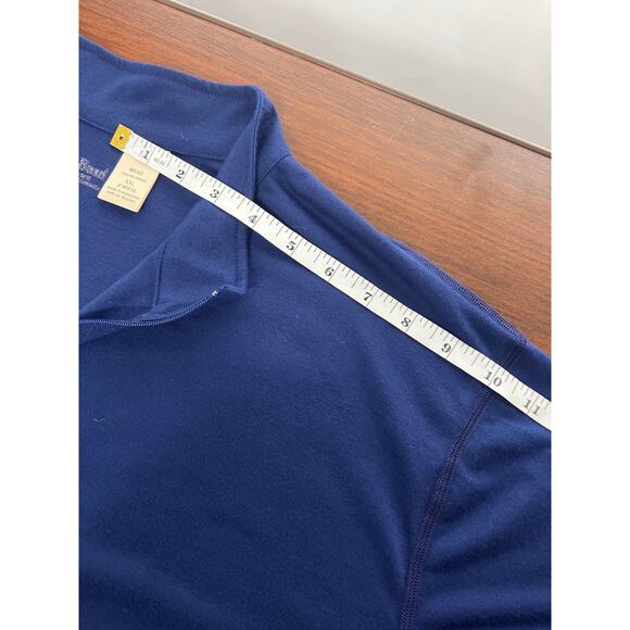 LL Bean Men's Blue Base Layer 1/4 Zip Performance Activewear L/S Pullover Sz XXL - Picture 5 of 8
